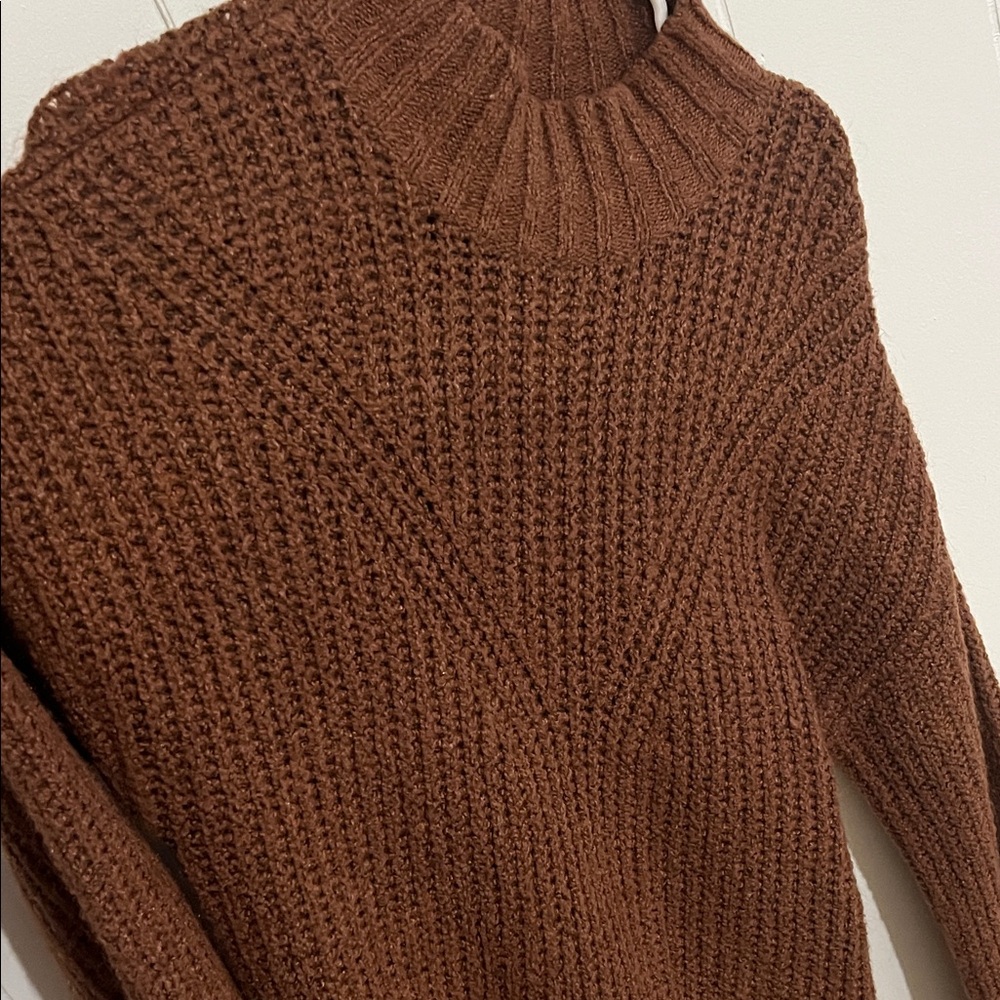 OLD NAVY Chocolate Brown Oversized Women's Sweater Dress S - Picture 3 of 6